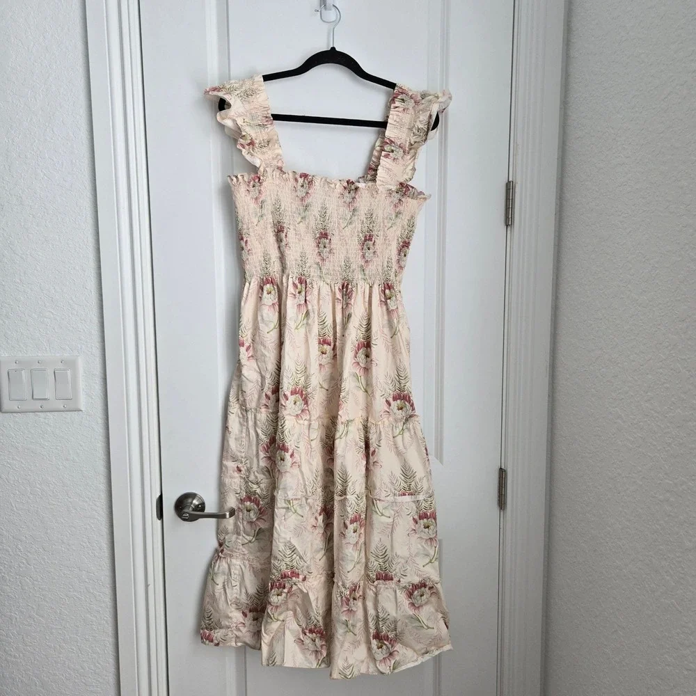 Hill House Home The Ellie Nap Dress Paradise Floral Smocked Midi Dress XXXL - Picture 2 of 10